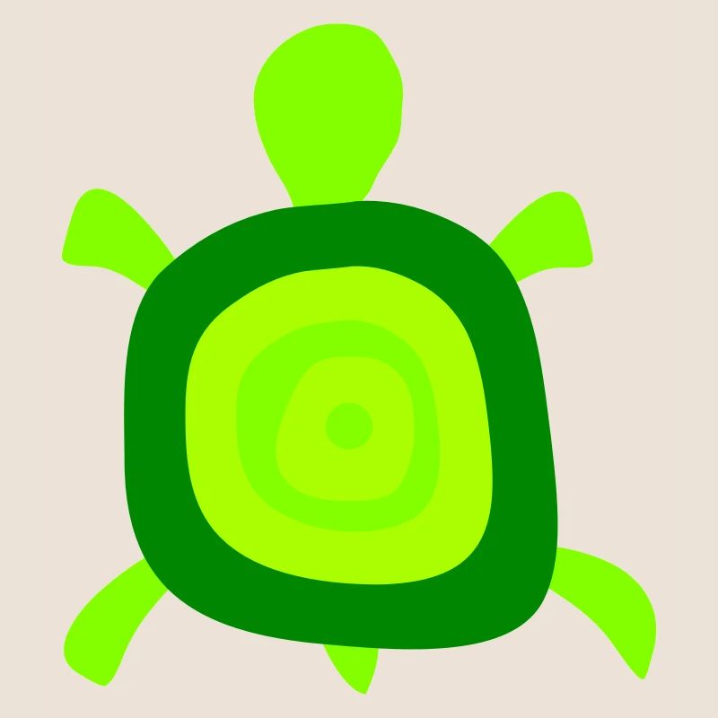 Turtle Turtle Shell Circles Tank Logo
