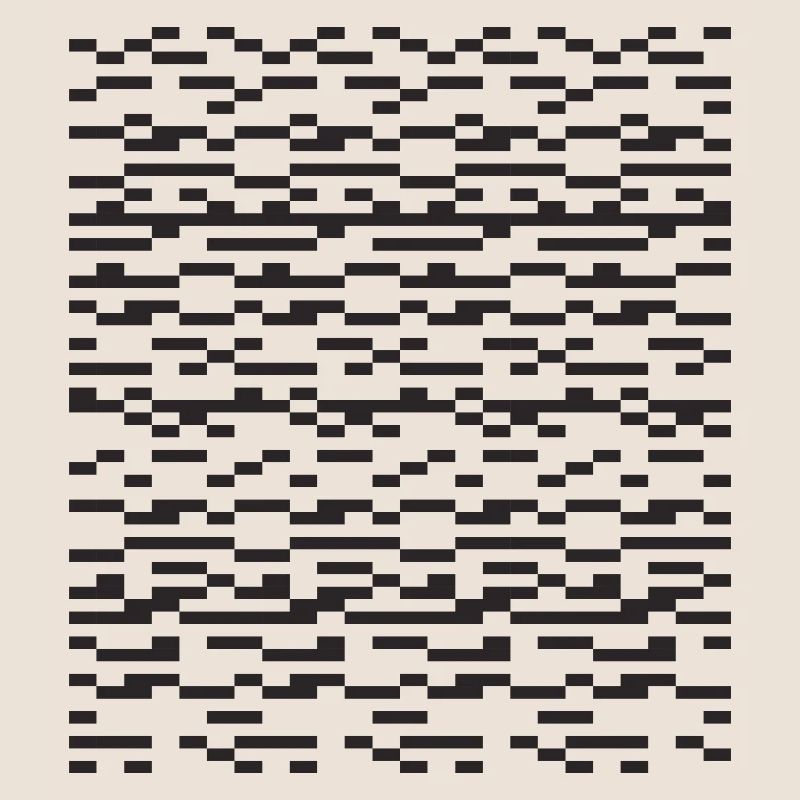 Noir Stripe pixelled Glitch Grid
