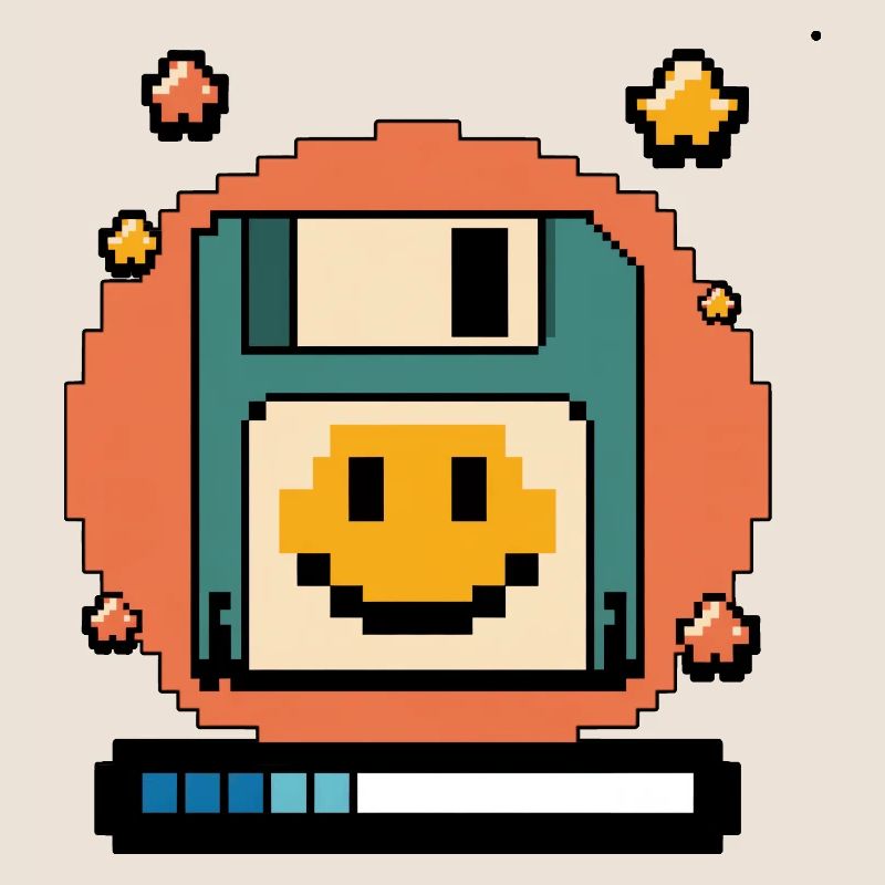 Floppy Disk Retro Internet