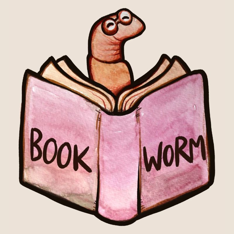 Bookworm Reader: Pink Open Book