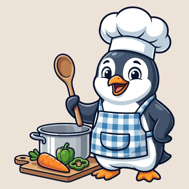 Cuisson des légumes de Penguin Chef