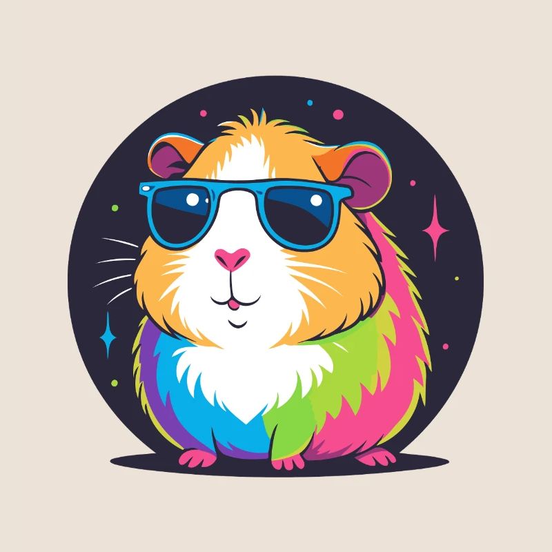 Rainbow Hamster Sunglasses