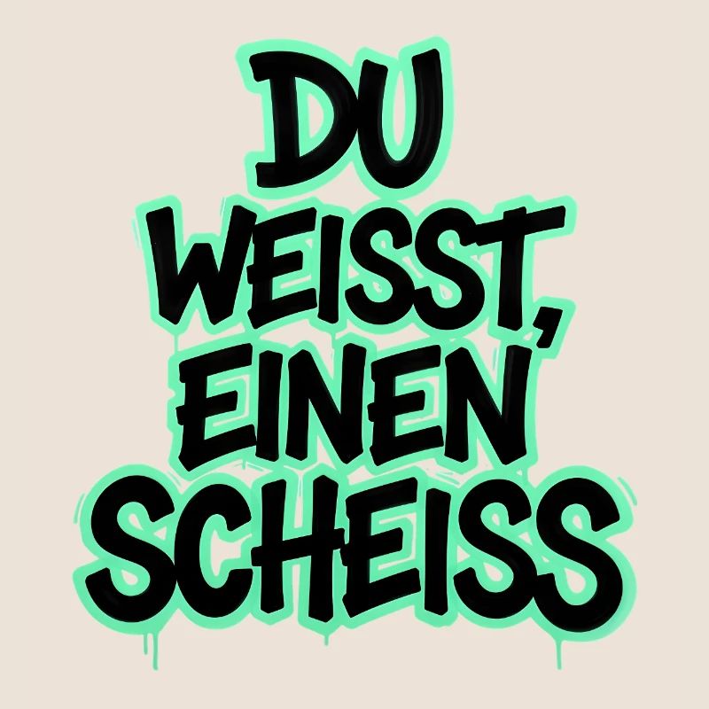 Du weißt, einen Scheiß Graffiti