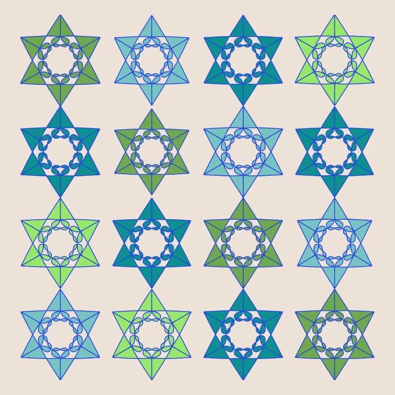 Star Scape Geometric Pattern