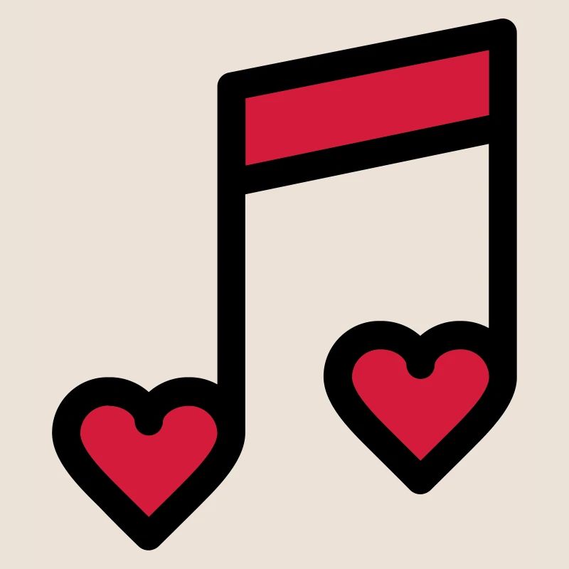 Romantic music note