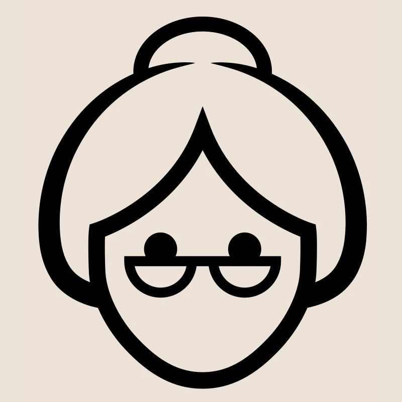 Gesicht einer Großmutter