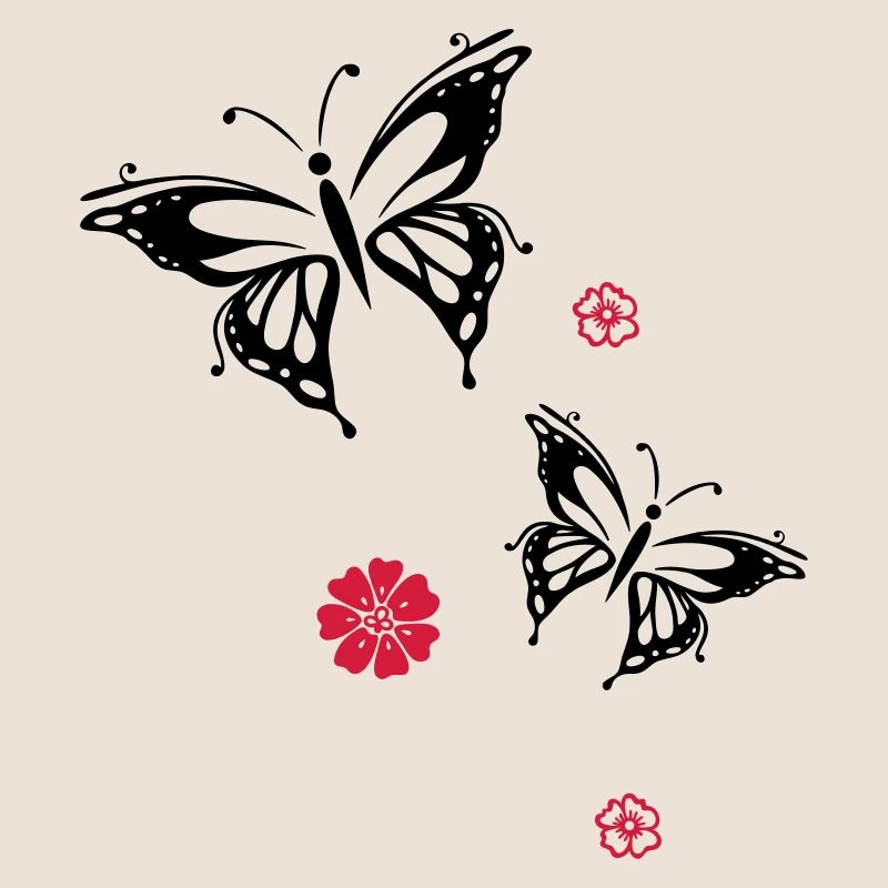 papillons fleurs fleurs insectes été