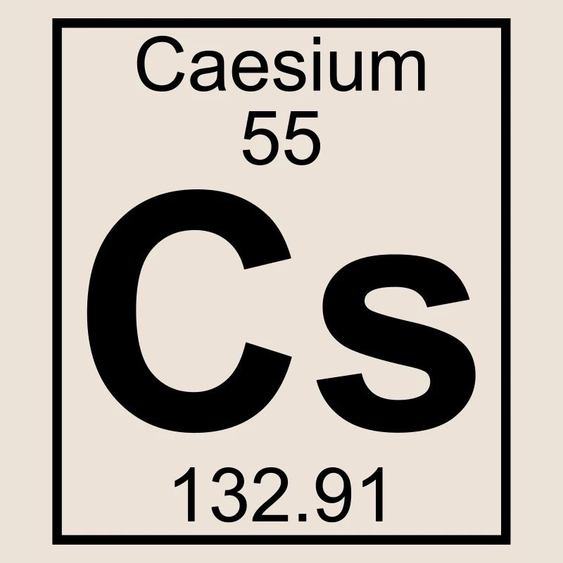 Caesium (Cs) (element 55)