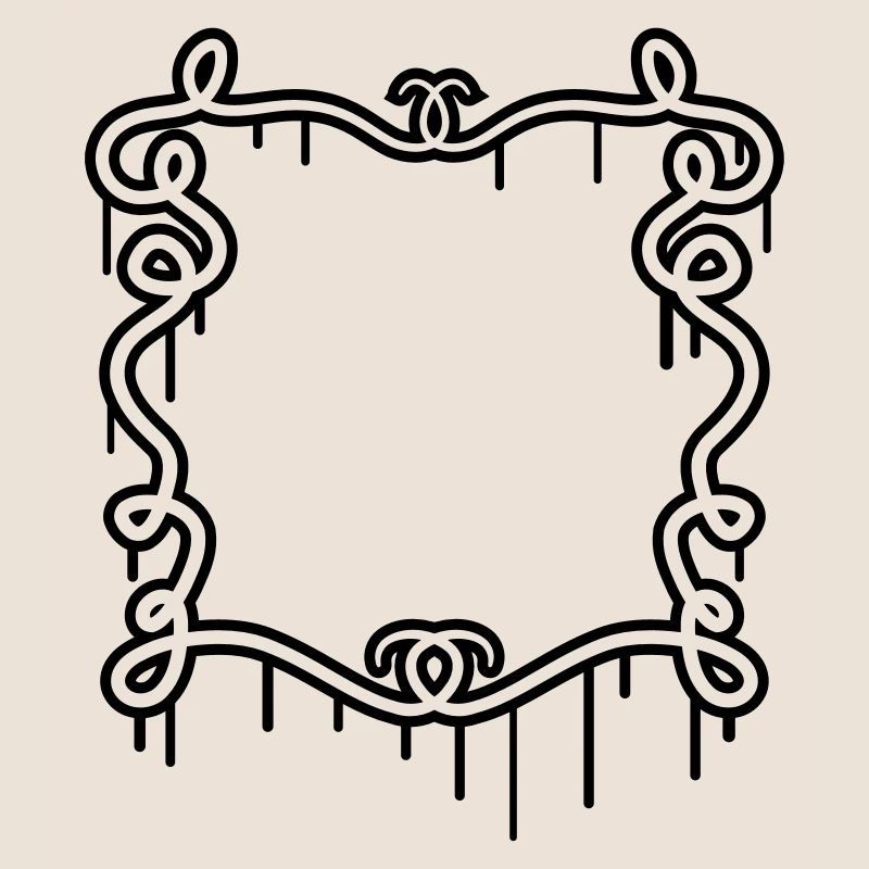 Artistic graffiti frame