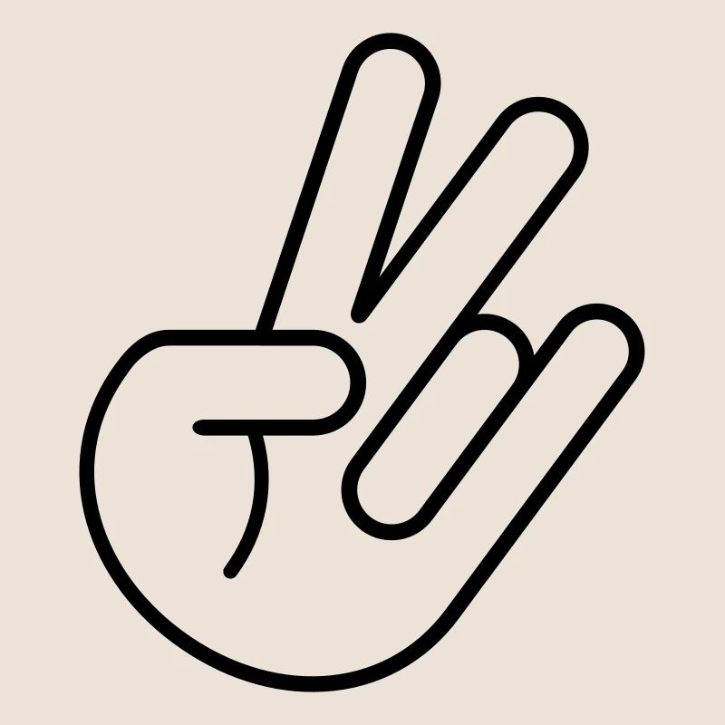 JDM Peace Hand (outline)