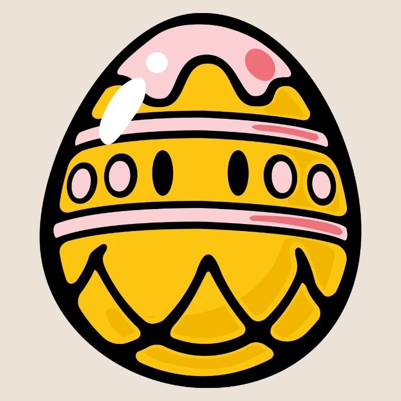 Smiley Easter Egg