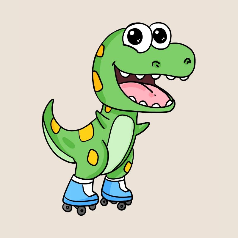 Inline Skating Roller Skates Dinosaur