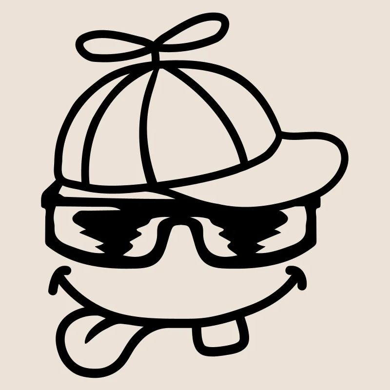 Face Comic Propeller Cap Éolienne