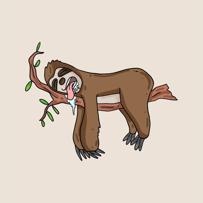 Sleeping sloth