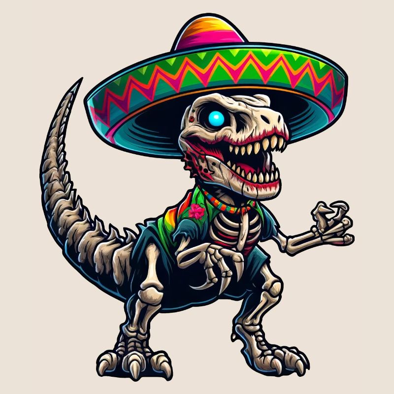 Cinco de Mayo T-Rex gegen Zombies