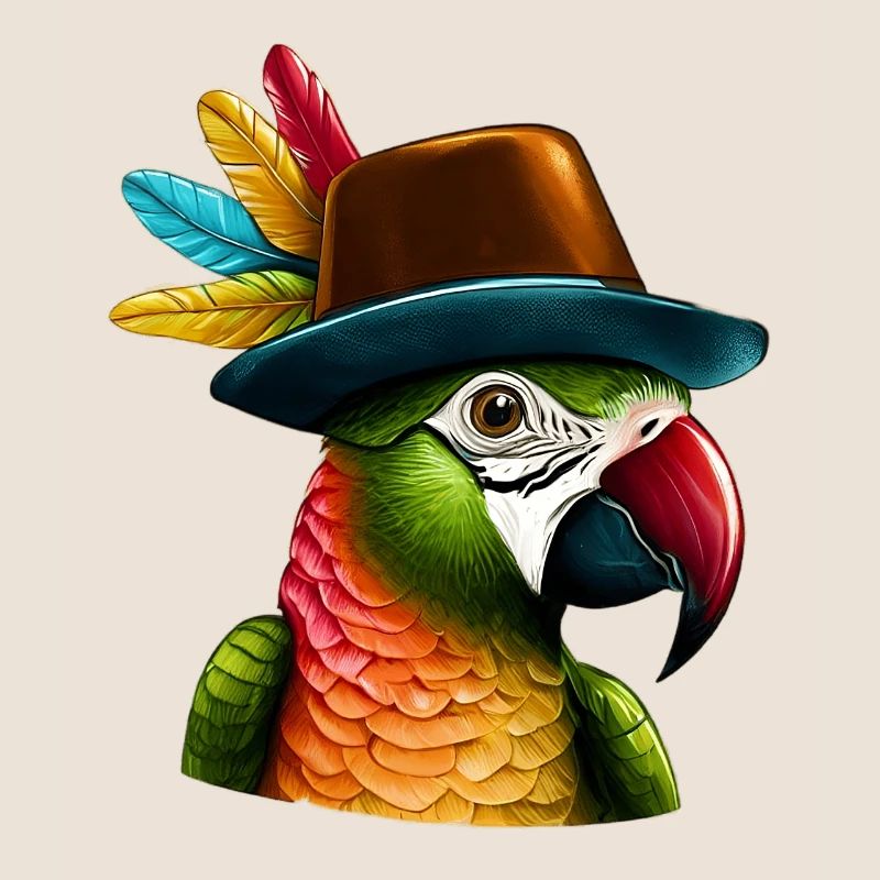 Parrot with Hat