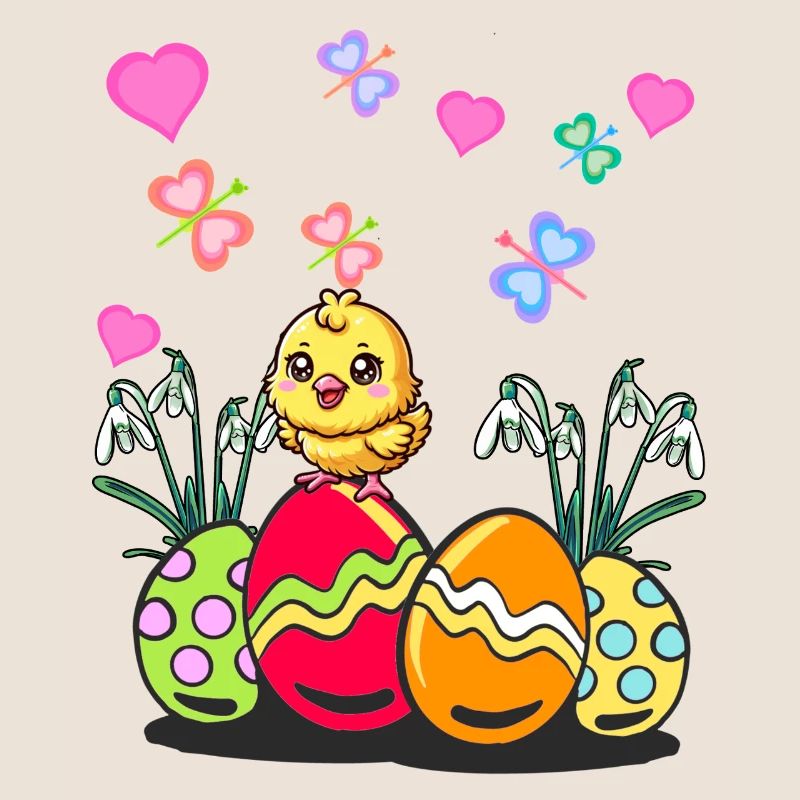 Easter Easter Spring Chick Easter Eggs