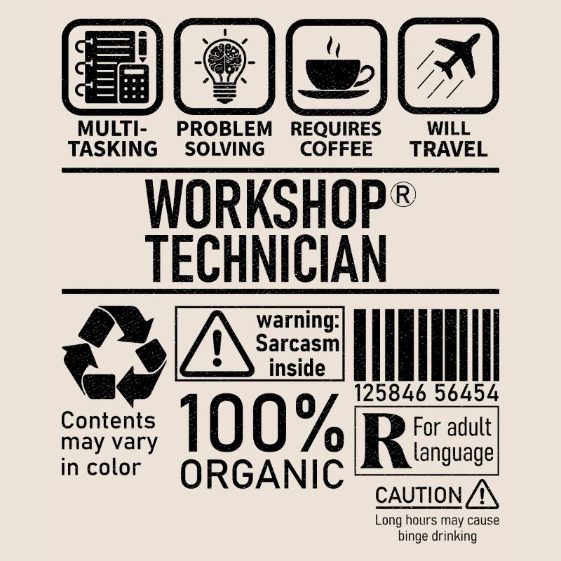 Workshop Technician multi tasking problem solving