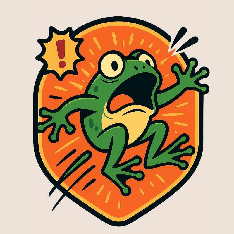 Panic Frog badge