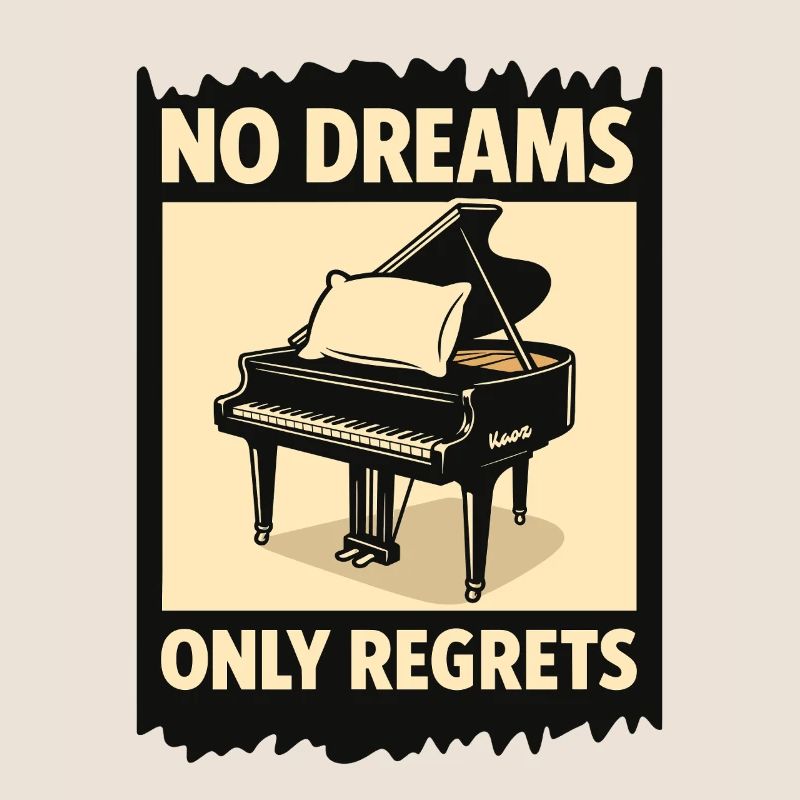 Piano à queue avec coussin