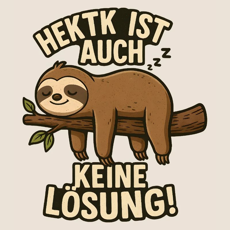 Hectic is not a solution either Sleeping sloth