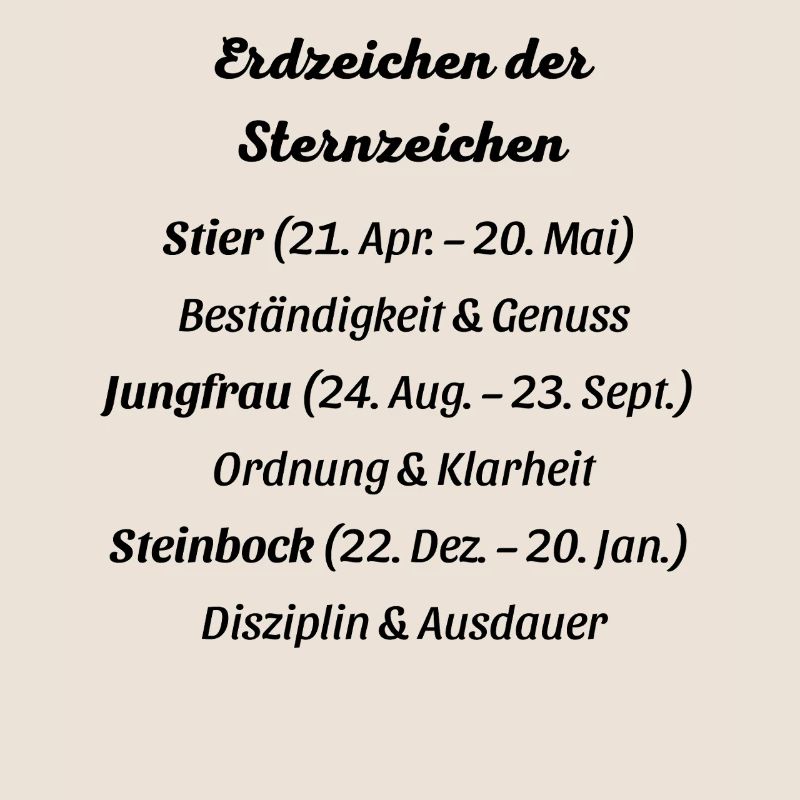 Erdzeichen_der_Sternzeichen