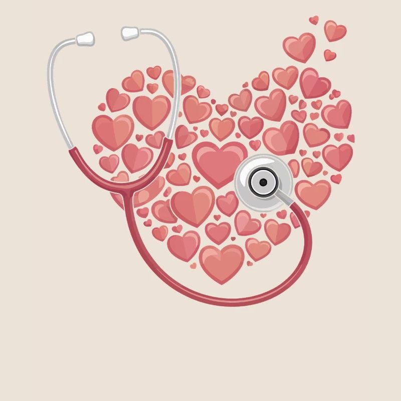 Heart Stethoscope Heart Pattern
