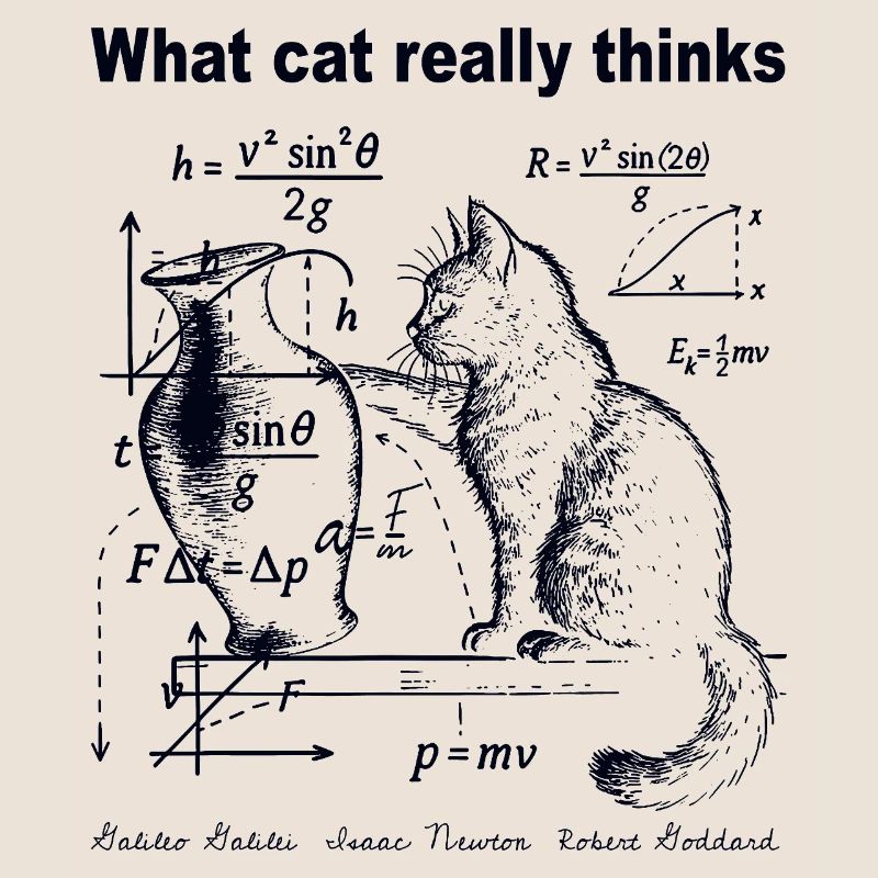 What Cats Really Thinks Funny Cat Physics Humor