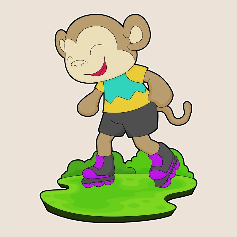 Monkey inline skating inline skates sport