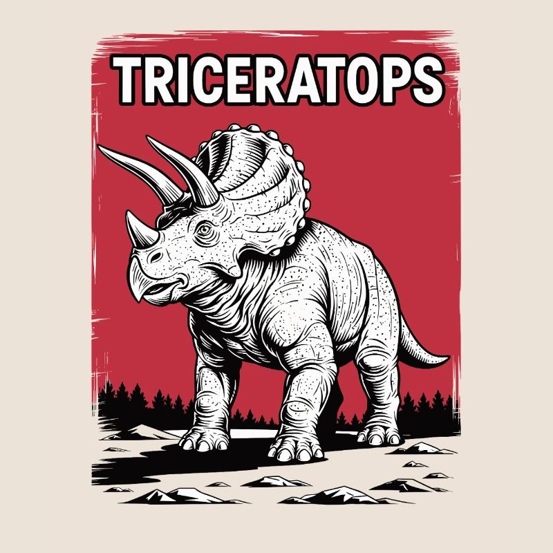 Triceratops Bold Sketch