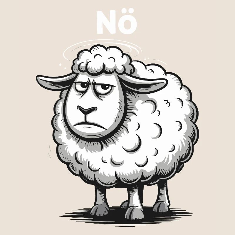 Basse-Autriche – Grumpy Sheep Humour Design