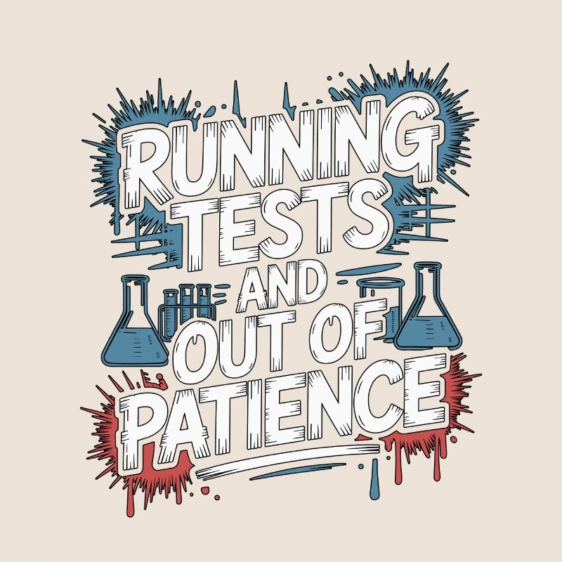 Lab Technician Running Tests And Laboratory Work