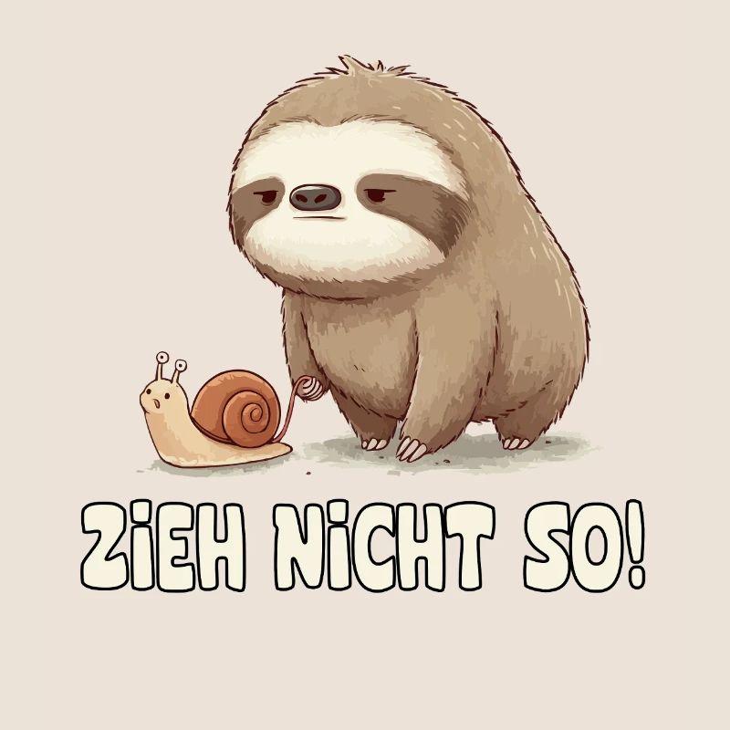 Pull Not So Sloth Cartoon