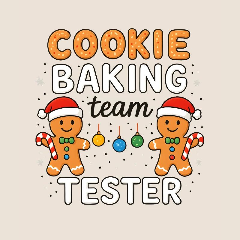Cookie Baking Team Tester - Funny Xmas Design