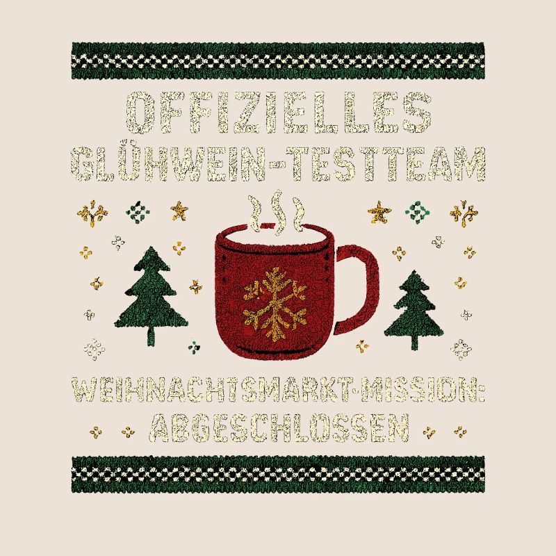 Équipe de test de vin chaud, héros du marché de Noël