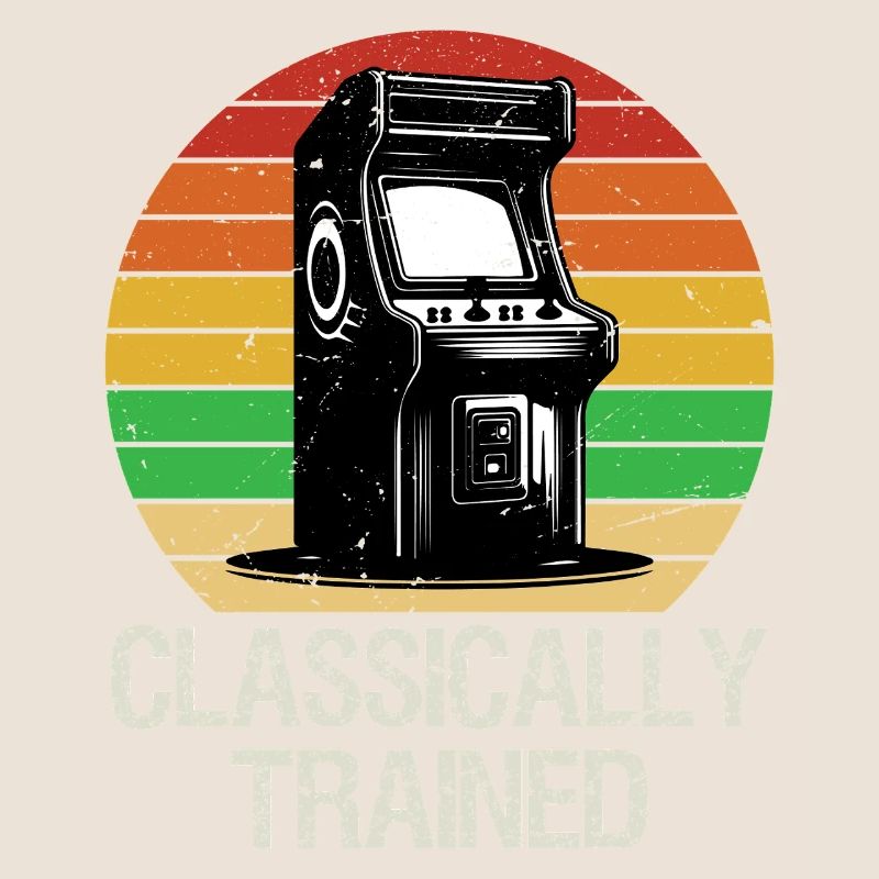 Retro Classically Trained Gaming Arcade Shirt Game