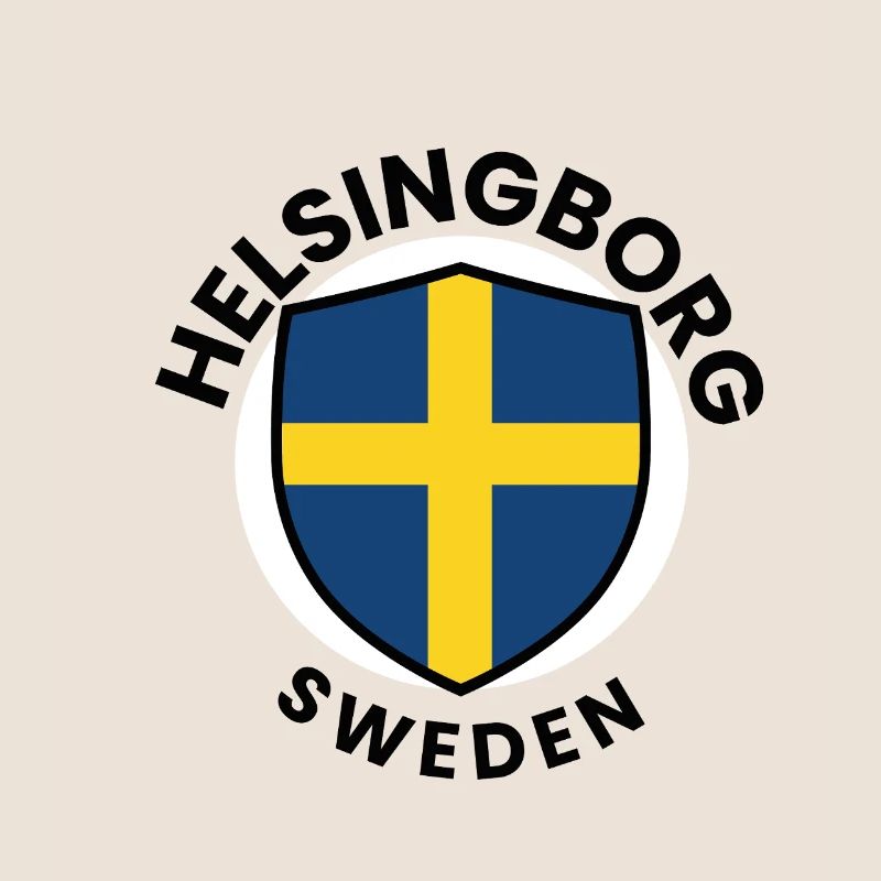 Shield with Swedish Flag