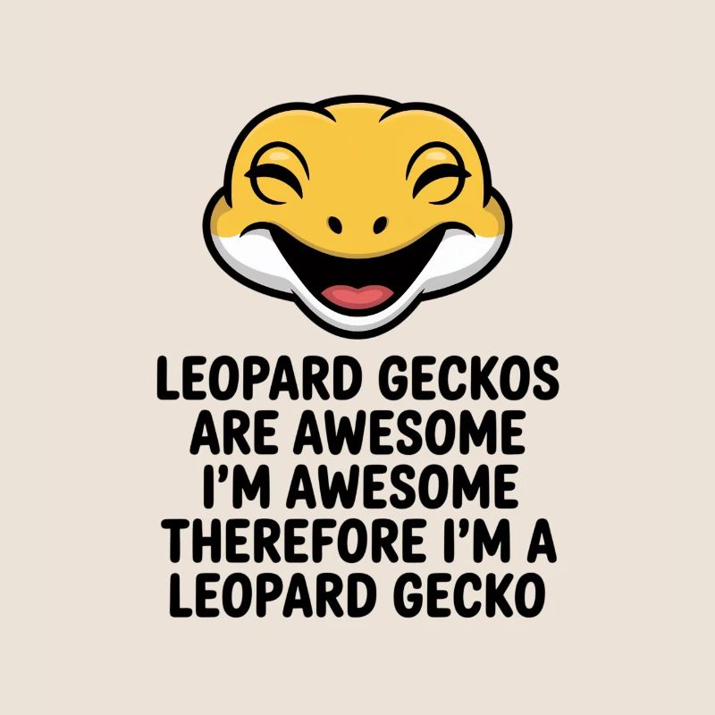 Joyful Leopardgecko Laughs Mascot