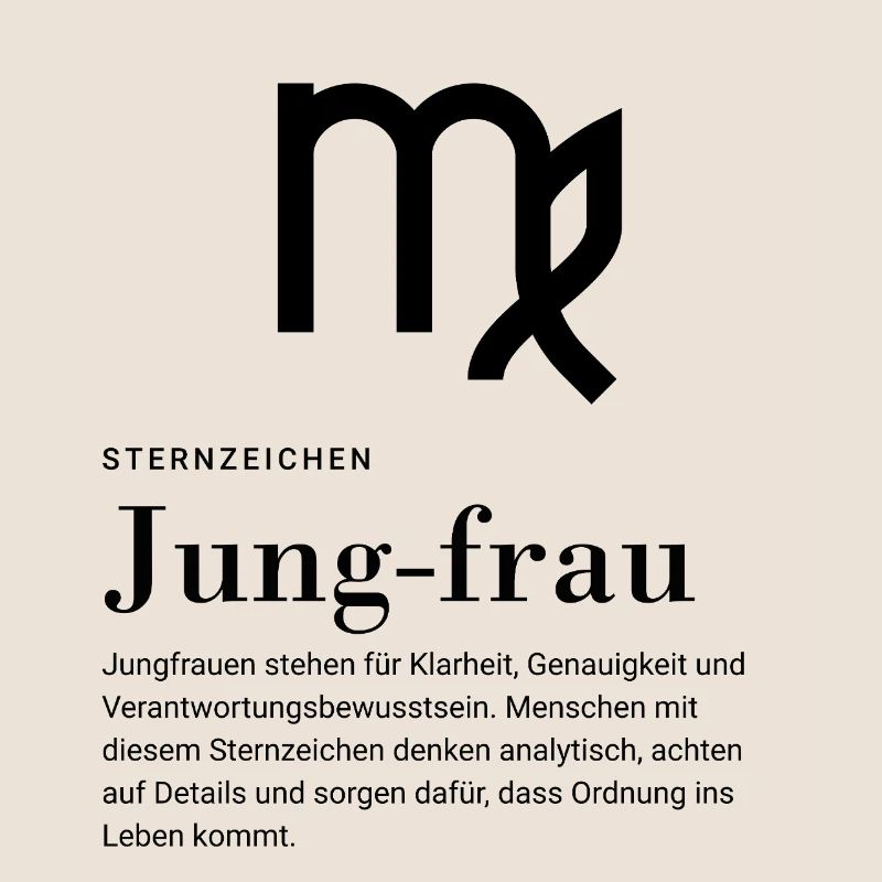 Sternzeichen Jungfrau