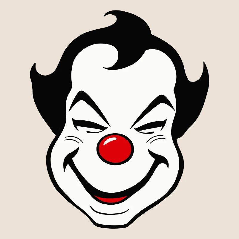 Carnaval du visage de clown joyeux Carnaval Carnaval