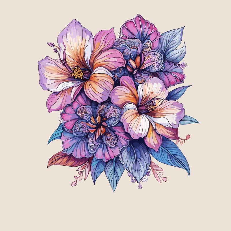 Explosion de couleurs Fleurs