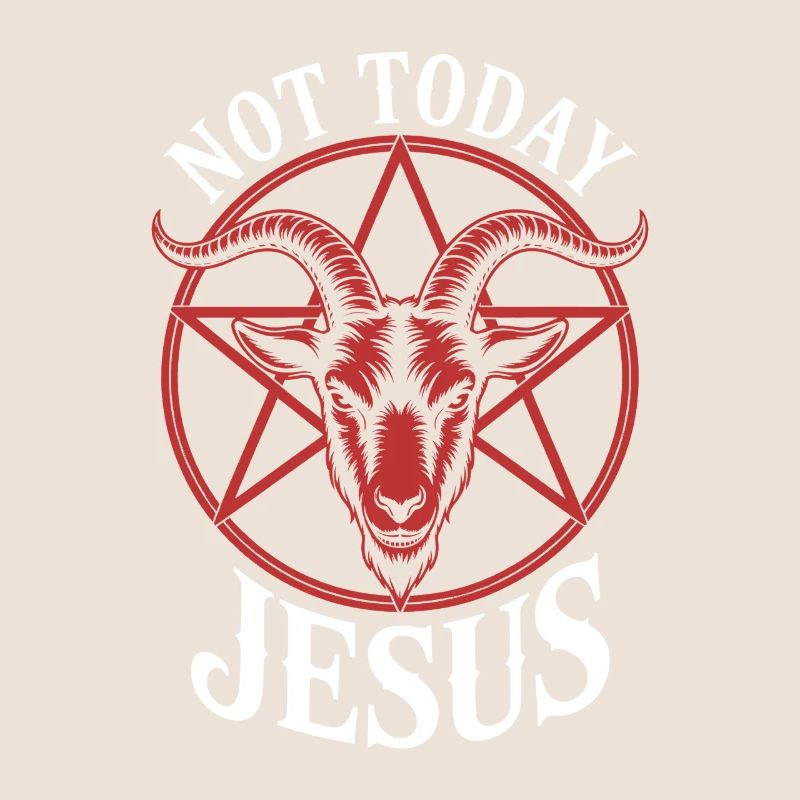 Not Today Jesus Goat Tee