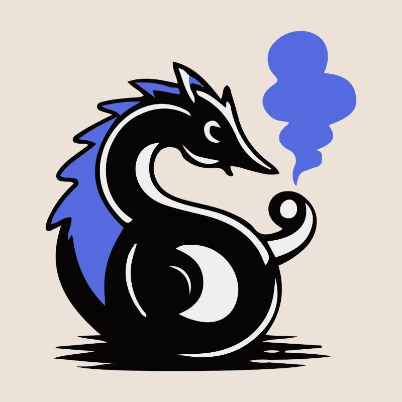 Blauer Glut-Seepferdchen