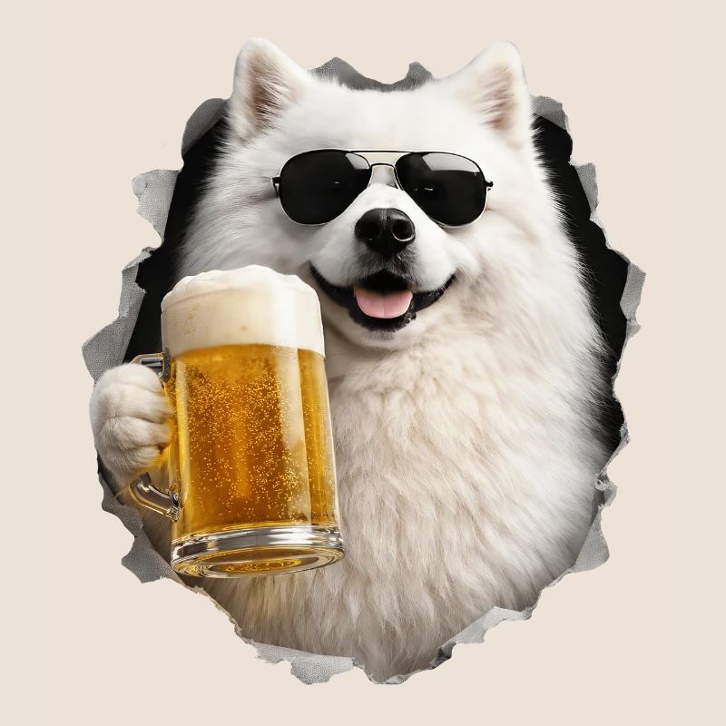 Japanischer Spitz Bier