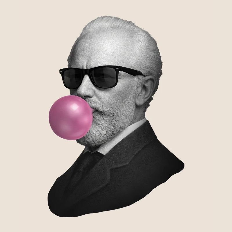 Retro Gentleman with Bubblegum