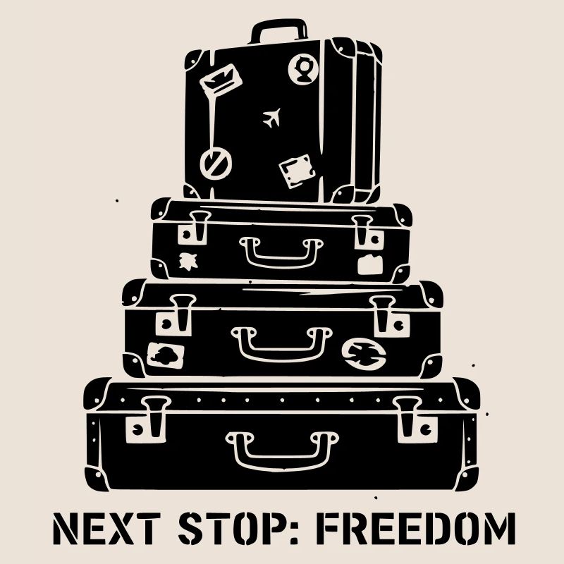Suitcase Stack Freedom Travel