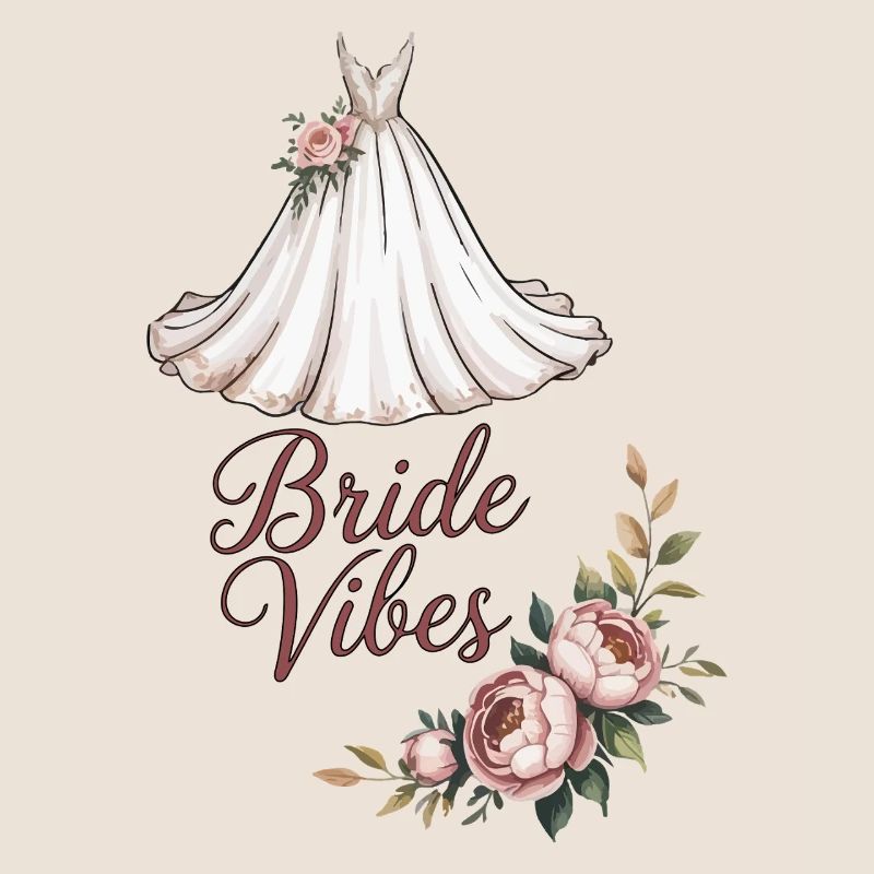 Bride Vibes Blumenkleid