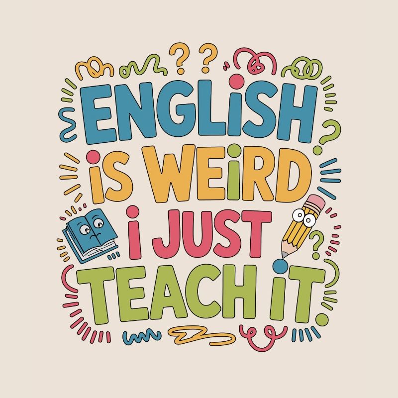 Professeur d’anglais langue seconde anglais c’est bizarre, je suis juste enseignant ESL