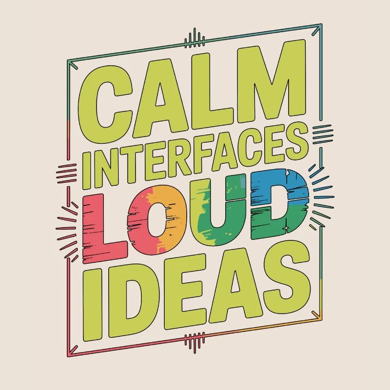 Designer UX/UI Interfaces calmes Concepteur Web bruyant