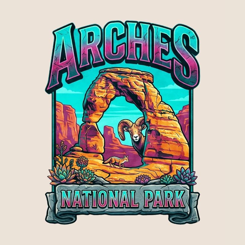 Explosion de couleurs dans le parc national des Arches